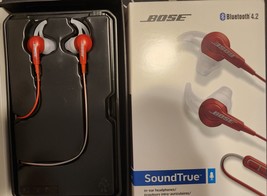 Bose Sound True In-Ear Headphones, Cranberry Fpor Parts Or Repair - $75.99