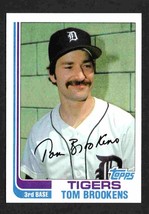 Detroit Tigers Tom Brookens 1982 Topps Baseball Card #753 nr mt  ! - £0.39 GBP