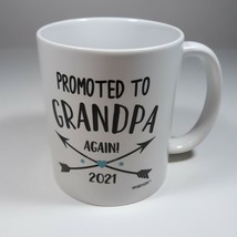 Grandpa 2021 Coffee Mug 10 oz White Ceramic Black Graphic Print Soup Coc... - $9.70