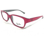 Ray-Ban RB1527 3575 Kinder Brille Rahmen Grau Pink Rechteckig 47-15-125 - $37.03