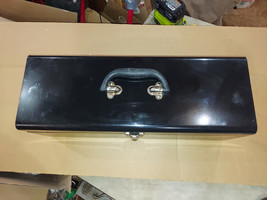 23DD15 Husky Black Tool Box, 20" X 7" X 7" Shell, With Inner Tray, Good Cond - $15.83