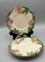 Franciscan Desert Rose Bread &amp; Butter 1964-1966 6.25 Inches - $15.85