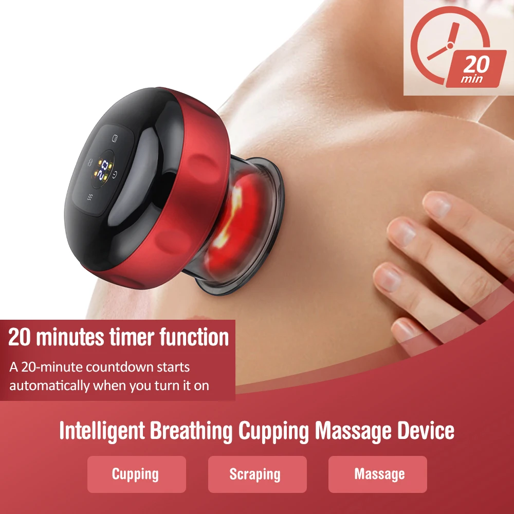 Sporting Electric Vacuum Cupping MAage Anti Cellulite Magnet Therapy Wireless Gu - £35.28 GBP