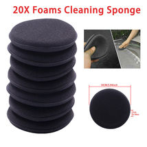 20Pcs Car Microfiber Polishing Pads Wax Buffing Applicator Foam Sponge Cleaning - £11.99 GBP