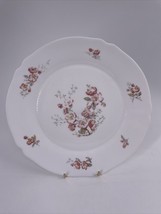 Arcopal France FLORENTINE 10 1/4 in Dinner Plate Pink Flowers Gray Scall... - £10.89 GBP