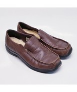 UGG Australia Shoes Womens 8 Shearling Slip On Loafers Brown Leather Moc... - $575.33 MXN