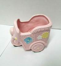 Vintage Pink Baby Nursery Planter Flower Pot Dish Bowl - £7.44 GBP