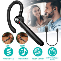 Unilateral Wireless Trucker Business Earpiece Headset Stereo Earbud Head... - £13.42 GBP