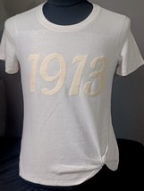Delta Sigma Theta Sorority 1913 Founders Cream Crew Neck Blouse T-shirt - £27.37 GBP