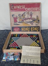Vintage 1960&#39;s Chinese Checkers Hong Kong Model H-3200 Kentheon great gr... - $24.99
