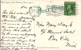 Post Tavern, Battle Creek Michigan Vintage Postcard Postmarked 1911 - £6.62 GBP