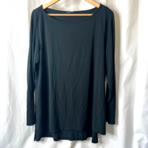 Eileen Fisher Womens Knit Long Sleeve Shirt Top Sz XL - £11.41 GBP