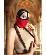 Lace sexy woman mask.Rave mask for party, festival, cosplay.Harness gothic mask. - $32.00