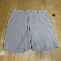 Greg Norman Golf Shorts Men&#39;s 34 Beige Tan Flat Front Sport Athletic Act... - $18.25