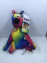 Scooby Doo Toy Factory Scooby Doo Rainbow Tie Dye Colorful Stuffed Plush Dog 9” - £8.13 GBP