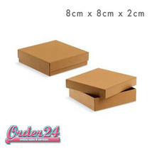 Paper Mache Decoupage Square Flat Craft Box with Lid to Decorate 8cm x 8cm x 2cm - $11.39