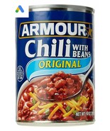 Armour  Chili With Beans, 14 oz. (18 Cans Included)UPC ‏ : ‎ 01700001470... - £38.83 GBP