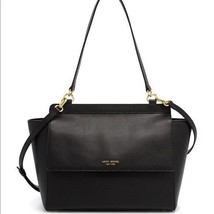 Henri Bendel West 57th Flap Satchel Black Handbag - $198.00