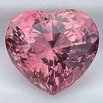 5.04 Cts Natural Pink Tourmaline Heart Cut Loose Gemstone Love Symbol Rings - £879.29 GBP