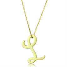 LO3459 - Gold Brass Chain Pendant with No Stone - $421.34 MXN