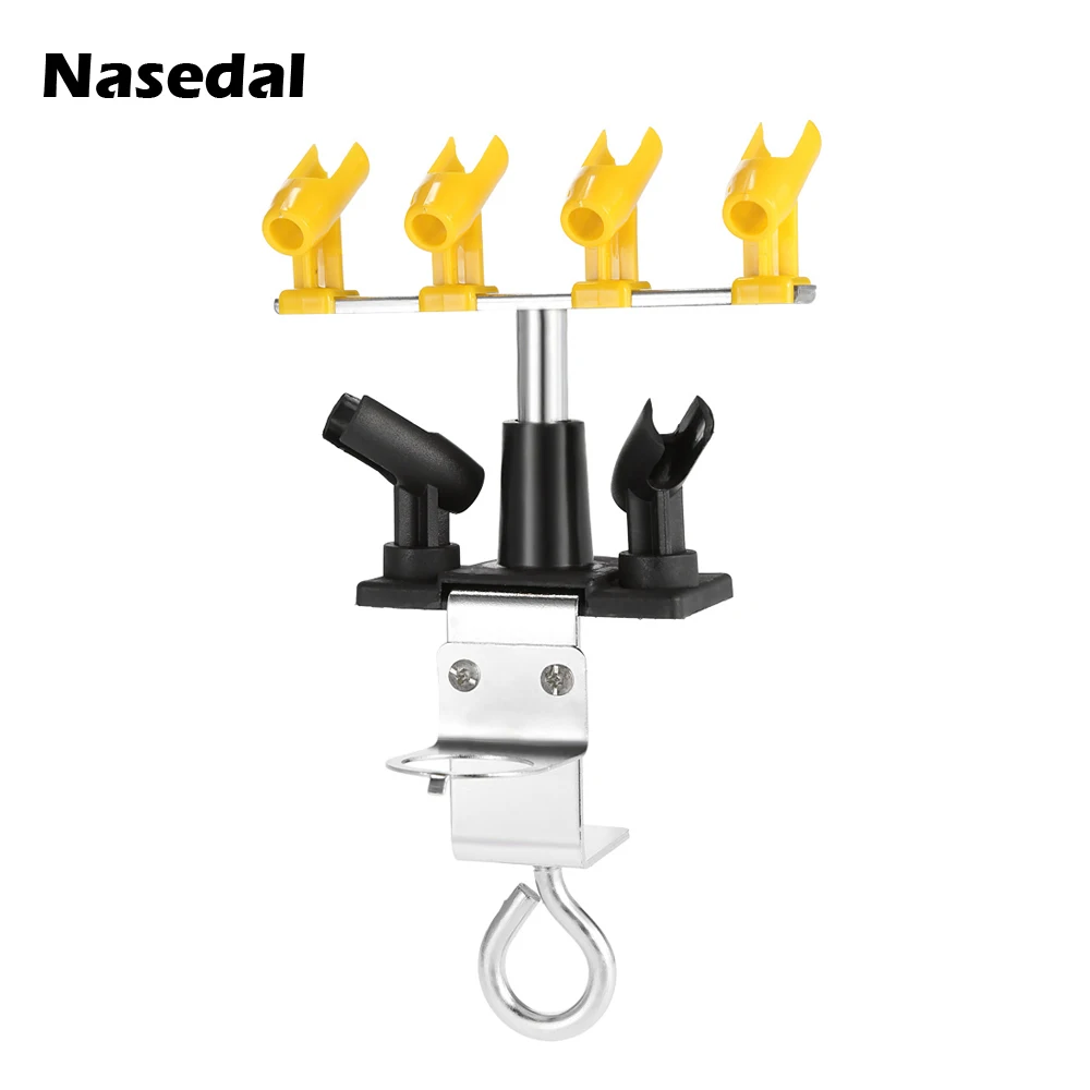 Edal airbrush holder gravity stand kit for air brush paint spray gun holding 4 clamp on thumb200