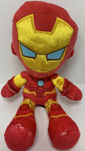 Marvel Iron Man Plush Bean Bottom 9&quot; Mattel Sitting Ironman Stuffed Animal - £10.12 GBP