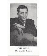 Vintage Country Singer CARL BUTLER 4&quot;x7&quot; Columbia Records Promo Lithogra... - $17.99