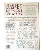 Leisure Arts #407 20 Backstitch Alphabets Mini Series 2 Cross Stitch - $6.95
