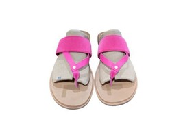 Sorel Ella 2 Easy Flip Sandals Size 9.5 Fuchsia Fizz/ Sea Salt NEW WITH BOX - £40.09 GBP