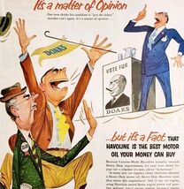 1952 Texaco Havoline Motor Oil Vote For Doaks Advertisement Gas And Oil ... - $56.04 CAD