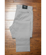 Hugo Boss Men Kaito Slim Fit Stretch Cotton Open Gray Chino Pants 38R EU 54 - $124.98 CAD