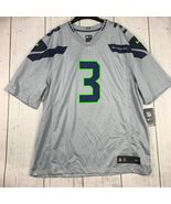Seattle Seahawks Wilson #3 NFL 2XL Nike Jersey T-Shirt Gray New Mens - $82.20 CAD