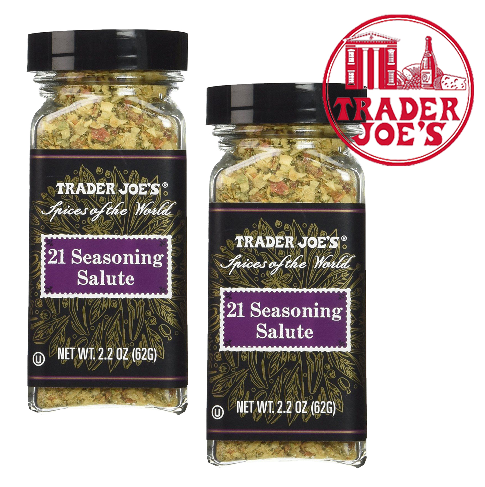 2 Packs TRADER JOE'S 21 Seasoning Salute spice blend salt-free Trader Joes - $12.50