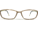 Lindberg Eyeglasses Frames 1035 AH02 Textured Beige Gold Rectangular 50-... - £171.26 GBP