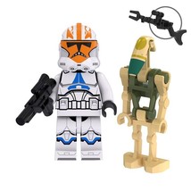 2pcs Ahsoka&#39;s Clone trooper and Kashyyyk Battle Droid Star Wars Minifigures Toys - £4.82 GBP