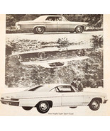 1966 Chevrolet Impala Super Sport Advertisement Automobilia Classic Car ... - $367.32 MXN