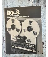 TEAC TASCAM SERIES 80-8 REEL TO TAPE RECORDER PRODUCT INFORMATION Bulletin - $9.85