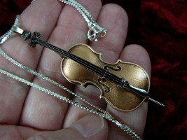 (M-13-C) CELLO String instrument pendant NECKLACE Jewelry I love Vuillaume strad - £23.74 GBP