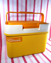Groovy 1970&#39;s L’il SunPacker Yellow &amp; Orange 6-1/2 QT King Seely Thermos... - £18.96 GBP