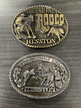 Two (2) National Finals Rodeo 1980 &amp; 1978 Hesston NFR Cowboy Buckle&#39;s, V... - £17.06 GBP