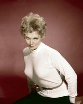 Kim Novak busty glamour pose in tight white sweater 12x18  Poster - £15.68 GBP