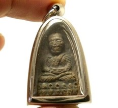 Lp Tuad Takrut Arjarn Nong Thai Powerful Buddha Amulet Strong Protection Pendant - £30.56 GBP