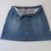 Merona RN#17730 Women's Blue Cotton Blend Stretch Denim Skirt Size 12 Waist 32" image 11