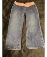 GAP Maternity Jeans Size 4 Wide Leg Pull-On Stretch Waistband Denim - $14.02