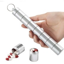 Pill Case Medicine Tablet Dispenser Organizer Pill Box Outdoor Mini Storage Key - £6.61 GBP+