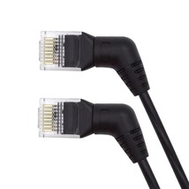 360 Degree Angled CAT6 UTP Male to Male Rotating Cable RJ45 8P8C 1000Mbps for LA - £22.90 GBP