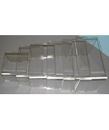 Acrylic Plexi 4&quot;W-7&quot;W Risers 3/16&quot;Thick Lot of 6 Sets 36 Total Pieces NEW - £116.31 GBP