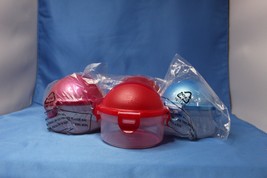 Lock &amp; Lock Closable Sealable Cupcake Dessert Holders Set of 4 Domed Sto... - $15.04
