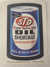 1974 Topps Wacky Packages STD Oil Shortage Sticker Card Tan Back Series 8 - £11.09 GBP