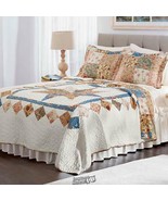 Reversible Mini Patchwork Quilt Set Country Lane Twin ONE SHAM WITH TWIN - $47.49